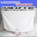 Leporem Extra Large Microfiber Hair Towel - Super Absorbent & Fast Drying - Dual Elastic Straps - Ideal for Thick Long & Curly Hair - White - Buy Online on GoSupps.com
