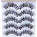 Holangela 5 Pairs of Reusable Self-Adhesive Faux Eyelashes - Natural Look Thick Fast & Black for Stunning Makeup - Buy Online on GoSupps.com