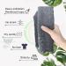 Migliore Wear Double-Sided Back Scrubber for Shower - Exfoliating Loofah Bath Scrub - Deep Cleaning Body Washer - Men & Women - Grey - Buy Online on GoSupps.com