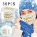 ZQP BEUU 30PCS Happy New Year 2021 Disposable_Face_M sks with a Elastic Earloop for Adult Multiple Pattern Combinations 3-ply Face Facial Protection Pads for Party High Filtration and Ventilation - Buy Online on GoSupps.com