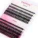 DIY Eyelash Extension 200Pcs Roots Lash clusters D Curl 8/10/12/14/16mm Mixed Tray Melt Flare Lashes Natural Individual Lashes Reusable False Lashes Extension (30D+40D Roots-0.07-D,8-16mm Mix) 30P+40P-0.07mm-D 8-16 mm