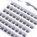 SISILILY 6 Rows Cluster Lashes C Curl DIY Eyelash Extension Kit 12mm Length - Reusable 3D False Eyelashes with Flat Tweezer (DM04-12mm) - Buy Online on GoSupps.com