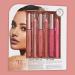 Nicole Miller Rosy Nudes Lip Collection | 6-Piece Set of Lip Liners & Liquid Lipsticks | Light Rose Rosy Mauve Deep Peach | International Shipping Available - Buy Online on GoSupps.com