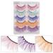 FOMIYES 20 Pairs Colored False Eyelashes - Handmade Rainbow Luxurious Synthetic Fiber Makeup Lashes | 5D Soft Fake Lashes (Pack of 1 - Buy Online on GoSupps.com
