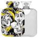 Naanle Banana Monkey Skull hot water bottle with cover Transparent hot water bottle 1L heat bottle for bed handfoot warmer pain relief heat and cold therapy
