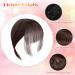Hair Toppers for Thinning Hair Bangs Hair Clip in Extensions Top Hair Pieces French Hair Bangs Fringe Hair Extension One Piece Clip on Front Bangs Hairpiece Forehead Topper for Girls Women Dark Brown - Buy Online on GoSupps.com