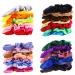 30pcs Easter Bunny Ear Hair Scrunchies - Velvet Bow Hair Ties & Elastic Bobbles - Buy Online on GoSupps.com