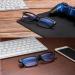 Blue Light Glasses for Men & Women - Black Frame Clear Blue Light Glasses for Computer Gaming & Reading - Stylish Computer Eye Strain Relief - Buy Online on GoSupps.com