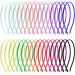 Duufin 32 pieces of hair tires ladies satin hair band metal headband satin hair -ready headbands colorful headband for women and girls 16 colors multi -colored