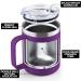 Zulay 12oz Insulated Coffee Mug - Stainless Steel Camping Tumbler with Lid & Handle | Double Wall Vacuum Insulated | Durable Duracoat | For Travel, Camping, Office & Outdoor Use - Purple - Buy Online on GoSupps.com