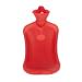 Relaxdays hot water bottle without cover durable safe hot water bottle 2 l bed bottle odorless natural rubber red 1 piece