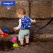 Accmor Toddler Dinosaur Backpack with Anti Lost Leash - Blue - Buy Online on GoSupps.com
