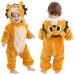 COOKY.D Unisex Winter Hooded Romper Jumpsuit 2-36 Months 18-24 Months Hedgehog