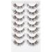 Lash Clusters Brown Lashes Natural Look False Eyelashes DIY Individual Lashes Fluffy Wispy Lashes Brown Natural Lashes Extensions by GVEFETIEE 7 Pairs - Buy Online on GoSupps.com