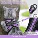 Rabbitgoo Adjustable Cat Dishes with Reflective Stripes - Soft Light Purple for Cats & Kittens (1 Pack) - Buy Online on GoSupps.com