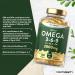 High Strength Omega 3 6 9 Capsules | 3000mg | 120 Softgels | Triple Omega 369 with EPA DHA & ALA | Fish Oil Flaxseed Sunflower | Horbaach - Buy Online on GoSupps.com