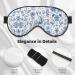 Buy Flowers and Leaves Print Unisex Sleep Eye Mask - Soft Comfort Cover for Travel Yoga & Shift Work - Buy Online on GoSupps.com