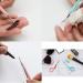 Pafason Stainless Steel Eyebrow Grooming Scissor Set for Trimming & Shaping - Curved and Straight, with Safety Cover - Ideal for Eyelash Extensions and Modern Eyebrow Styles - Buy Online on GoSupps.com