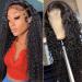 13x4 Deep Wave Frontal Wig 26 Inch HD Transparent Lace Front Wigs Human Hair Pre Plucked Deep Wave Lace Front Wigs for Black Women Brazilian Virgin Hair 180% Density Wet and Wavy Wig Natural Color 26 Inch 13x4 Deep Wave ...