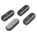 K-Pro Hand Nail Brush Set - 4 Piece Black Plastic Gel Nail Brushes for Perfect Manicures | International Shipping Available - Buy Online on GoSupps.com
