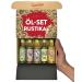 Timber Taste oil gift set rustic - 5 exquisite food oils 5x40ml - Oils Spices Gift Set - Kochbox Koch Set - Gift Box for Father's Day - Special gifts for the loved ones Rustic