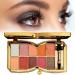 10 Colors Sparkle Shimmer Eyeshadow Palette Gold Eyeshadow Shimmer Makeup Palette Highly Pigmented Long Lasting Makeup Set Eye Shadow Palette Makeup 09