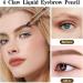 UZYXC 2025 Microblading Eyebrow Pen 4 Teeth Waterproof Brow Pen for Natural 3D Hair Drawing Long Lasting in Light Brown Waterproof Eyebrow Pen for Smooth Hair Strokes - Buy Online on GoSupps.com