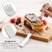 Miamia Cream White Stainless Steel Children & Baby Cutlery Set - 6-Piece EN 14372 Tested for Ages 18 Months+ - Buy Online on GoSupps.com