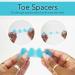 Toe Separators (2 Pairs Blue) - Correct Your Toes with Toe Spacers Help Relieve Foot Pain Hammertoe Bunions by unel - Buy Online on GoSupps.com