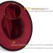Gossifan Gradient Color Fedora Panama Hat Burgundy/Black - Medium - Buy Online on GoSupps.com