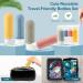 Peoyoye Travel Bottles Set - 89ml Silicone Containers for Toiletries Shampoo & Travel Essentials with Bag & Labels - Perfect for International Travel - Buy Online on GoSupps.com