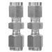 Compression Tube Adapter Quick Screw 4Pcs Straight Compression Tube Adapter for Air Pipes Oil Pipes Fittings Water Pipes( 3/ 4)