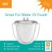 Fuzzy Puppy Flat Sided Pail with Dual Hooks | Heavy Duty Stainless Steel 2-Quart | Fits Dog, Cat, and Critter Crates & Cages - Buy Online on GoSupps.com
