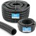 Pisces 12mm (0.5 inch) Black Pond Corrugated Flexible Hose Pipe - 5m Roll 5 12mm (0.5 inch) - Buy Online on GoSupps.com