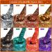 Cycullinyt Glitter Gel Polish Set 8 Colors Shiny UV LED Soak Off Red Silver Purple Glitter Gel Polish Kit Varnish for Fingernail Toenail Manicure DIY Salon at Home - Buy Online on GoSupps.com