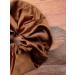 INNCHY XXL Large Satin Silk Scrunchie - Oversize Hair Tie for Girls - No Damage Elastic Ponytail Holder - Washable (Large Brown) - Buy Online on GoSupps.com