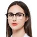 Shop Stylish Women's Square Reading Glasses - Lightweight Readers 1.0 to 6.0 - Black/Clear Options Available - Buy Online on GoSupps.com