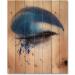 DesignQ Closed Eye Blue Fantasy Makeup Wall Art | Modern Contemporary Wood Decor | Large Pine Wood Panels - Buy Online on GoSupps.com