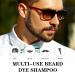 Black Beard Dye for Men - Fast & Long-Lasting Grey Hair Coverage | 5-Minute Mustache & Beard Dye Shampoo (200 ML - Buy Online on GoSupps.com