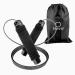 Fast36 jump rope adult fitness professional adjustable jumping rope with memory foam handles and ball bearings for fitness boxing and weight loss adjustable black with length