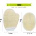 HIGIRLS Natural Loofah Sponge Pad Glove Body Scrubber for Women and Men - Premium Exfoliating Bath Shower Sponge - Buy Online on GoSupps.com