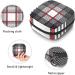 Women's Bonds Storage Pockets Stillpad Holder - Black & White Scottish Plaid Portable Period Kit Bag | Feminine Product Bag for Women & Girls - Buy Online on GoSupps.com