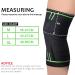 HHOOMY Kniebandage Compression Knee Sleeve - Elastic Sports Knee Protector for Running Walking Cycling & Basketball - Pain Relief Orthosis (L 42-47cm) - Buy Online on GoSupps.com
