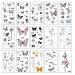 15 Sheets Butterfly Flower Temporary Tattoos - 100pcs Waterproof Fake Stickers for Women and Girls - Buy Online on GoSupps.com