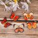 DEEKA 16 PCS Small Handmade Butterfly Hair Clips - Realistic Colorful 90s Barrettes for Women and Girls - Yellow & Orange - Buy Online on GoSupps.com