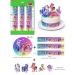Cardasis My Little Pony Cake Decoration Set | 20cm & 3 Volume Sugar Bands & Paper Figures | Perfect for My Little Pony Theme Parties - Buy Online on GoSupps.com