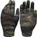 TSLA Men and Women Cold Weather Running Gloves, Fleece Lined Thermal Winter Gloves, Lightweight Sports Cycling Gloves Thermal Print Gloves Tiger Black Medium