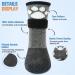 BEAUTYZOO Anti Slip Dog Socks Boots | Waterproof Grip Bottom | Paw Protector for Hardwood Floors | Adjustable Straps | Grey, Large - Buy Online on GoSupps.com