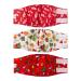 Cuteebone male washable dog diapers belly bands 3 pieces of reusable dog belly band for male high-suction dog wraps with flexible Velcro fastener DM17L-DE Christmas present L (43-53.5cm)