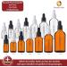 Handsunity 100ml Tincture Bottles - 12 Pack Brown Pipette Bottles with Black Caps | Ideal for International Shipping - Buy Online on GoSupps.com
